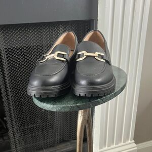 Rachel Zoe Black Leather Loafers